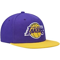 Mitchell  Ness /Gold Los Angeles Lakers Team Two-Tone 20 Snapback Hat