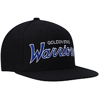 Mitchell  Ness Golden State Warriors Hardwood Classics Script 20 Snapback Hat