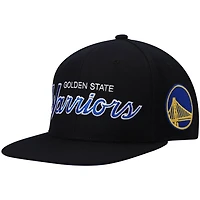 Mitchell  Ness Golden State Warriors Hardwood Classics Script 20 Snapback Hat