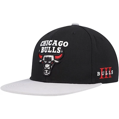 Mitchell  Ness Gray Chicago Bulls Core Snapback Hat