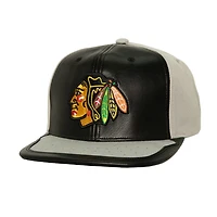 Mitchell  Ness Gray Chicago hawks Day One Snapback Hat