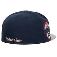 Mitchell  Ness Gray New York Yankees Yankee Stadium 50th Anniversary Homefield Fitted Hat