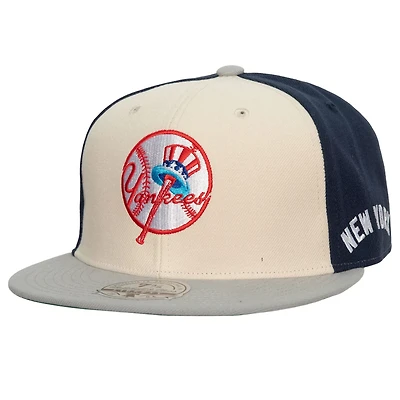 Mitchell  Ness Gray New York Yankees Yankee Stadium 50th Anniversary Homefield Fitted Hat
