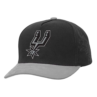 Mitchell  Ness Gray San Antonio Spurs May Flowers Adjustable Hat