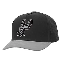 Mitchell  Ness Gray San Antonio Spurs May Flowers Adjustable Hat