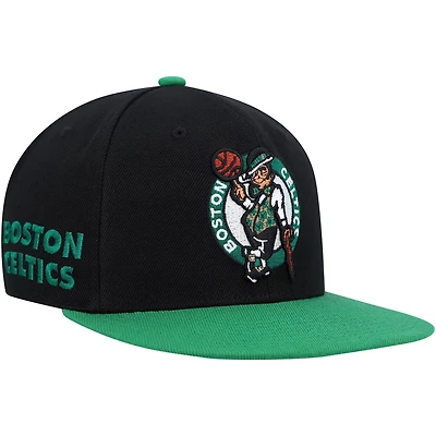 Mitchell Ness Green Boston Celtics Side Core 20 Snapback Hat