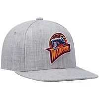 Mitchell  Ness Heathered Gray Golden State Warriors Hardwood Classics Team 20 Snapback Hat
