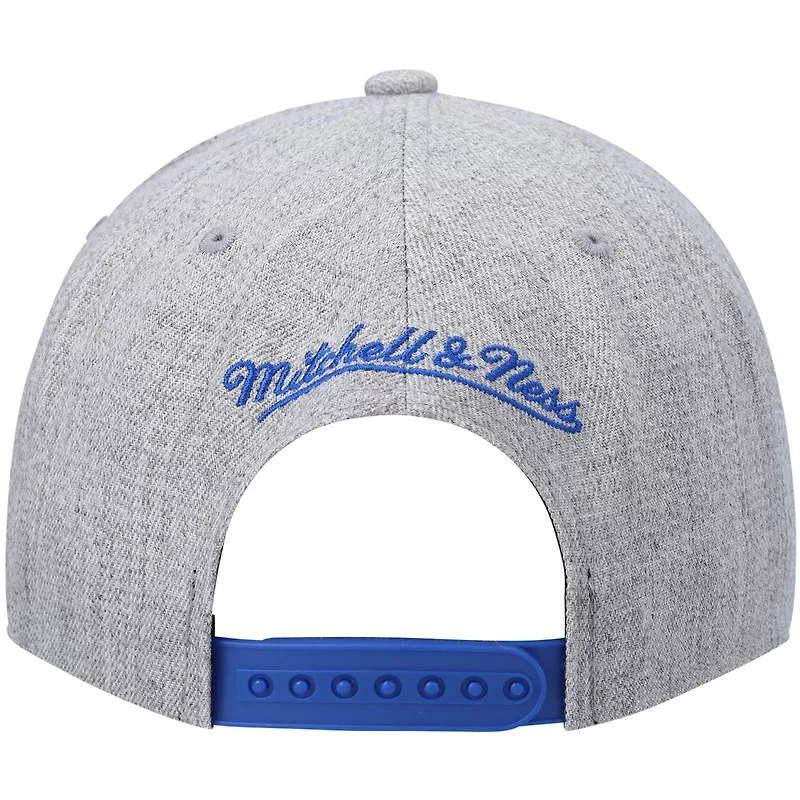 Mitchell Ness Heathered Gray Los Angeles Lakers Hardwood Classics Team 20 Snapback Hat