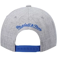 Mitchell  Ness Heathered Gray Los Angeles Lakers Hardwood Classics Team 20 Snapback Hat