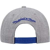 Mitchell  Ness Heathered Gray New York Knicks Hardwood Classics Team 20 Snapback Hat