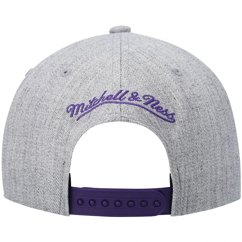 Mitchell Ness Heathered Gray Phoenix Suns Hardwood Classics Team 20 Snapback Hat