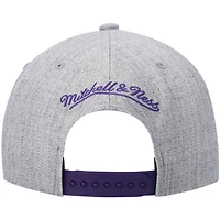 Mitchell  Ness Heathered Gray Phoenix Suns Hardwood Classics Team 20 Snapback Hat