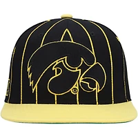 Mitchell  Ness Iowa Hawkeyes Team Pinstripe Snapback Hat