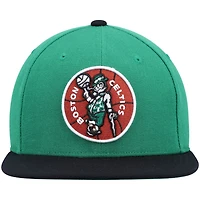 Mitchell  Ness Kelly /Black Boston Celtics Hardwood Classics Team Two-Tone 20 Snapback Hat