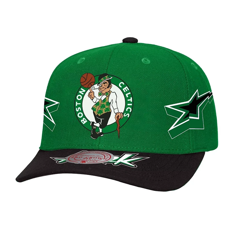 Mitchell  Ness Kelly Black Boston Celtics AS2K Stars Pro Crown Adjustable Hat