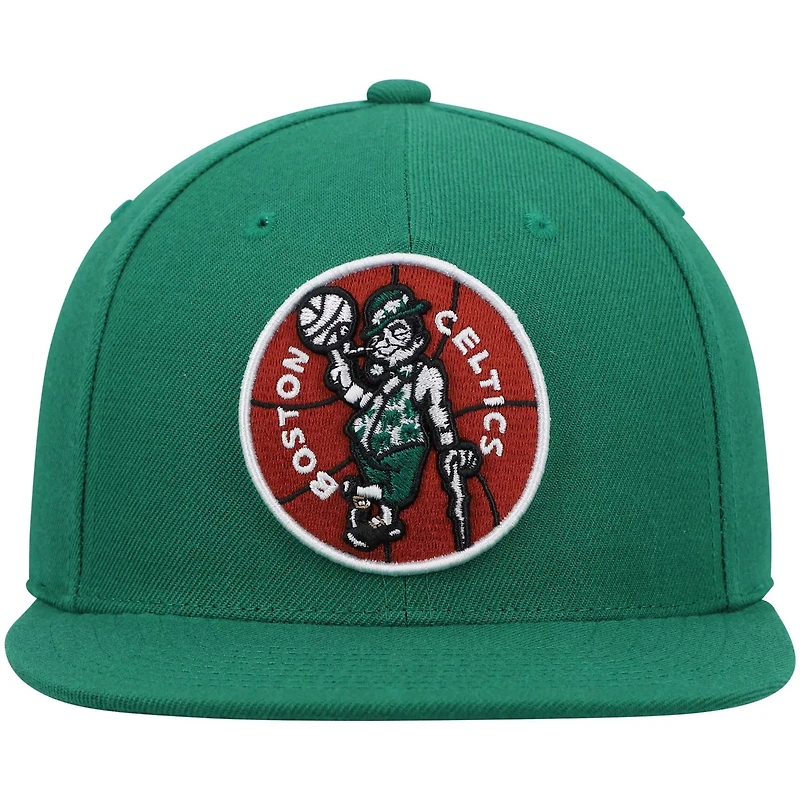 Mitchell  Ness Kelly Boston Celtics Hardwood Classics Team Ground 20 Snapback Hat