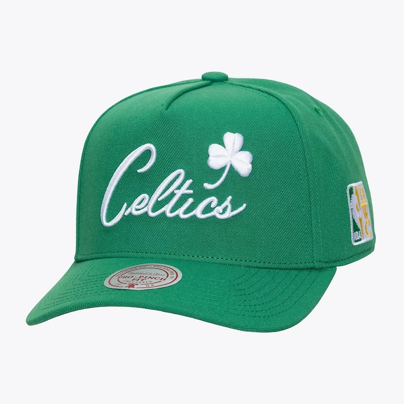 Mitchell Ness Kelly Boston Celtics Legendary Home Pro Pinch Snapback Hat