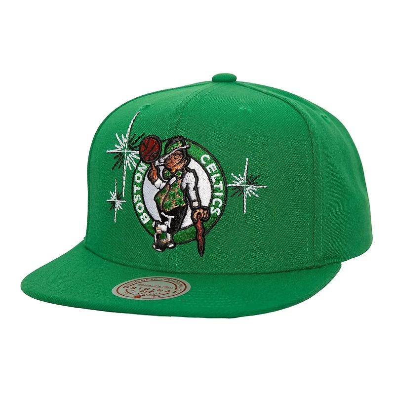 Mitchell  Ness Kelly Boston Celtics Starlight Snapback Hat