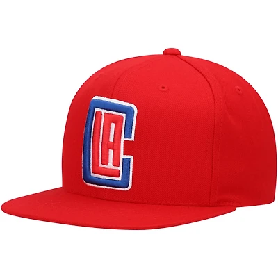 Mitchell  Ness LA Clippers Team Ground Snapback Hat