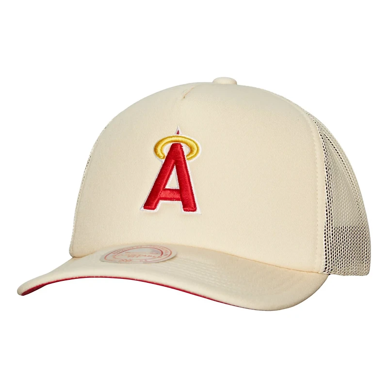 Mitchell  Ness Los Angeles Angels Cooperstown Collection Adjustable Trucker Hat