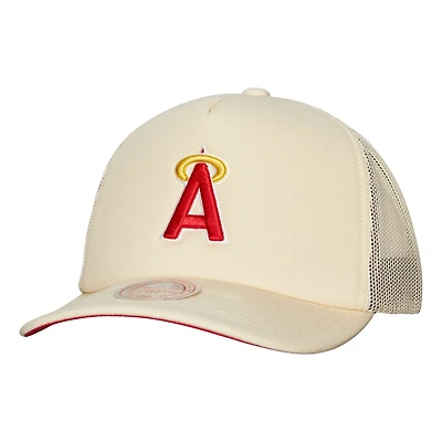 Mitchell  Ness Los Angeles Angels Cooperstown Collection Adjustable Trucker Hat