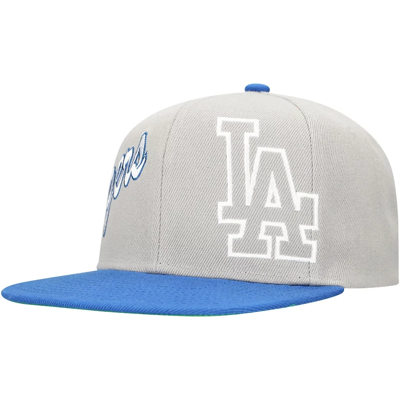 Mitchell  Ness Los Angeles Dodgers Knock Out Panel Snapback Hat