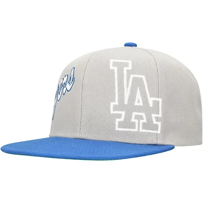 Mitchell  Ness Los Angeles Dodgers Knock Out Panel Snapback Hat