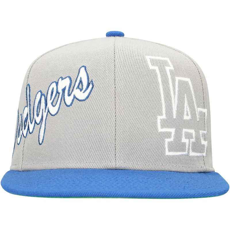 Mitchell  Ness Los Angeles Dodgers Knock Out Panel Snapback Hat