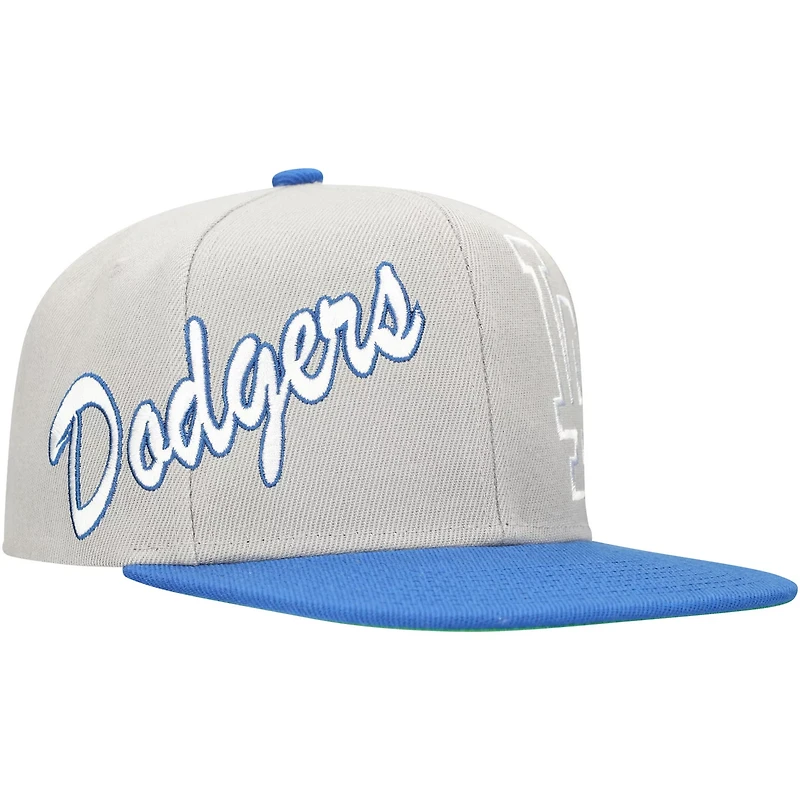 Mitchell  Ness Los Angeles Dodgers Knock Out Panel Snapback Hat