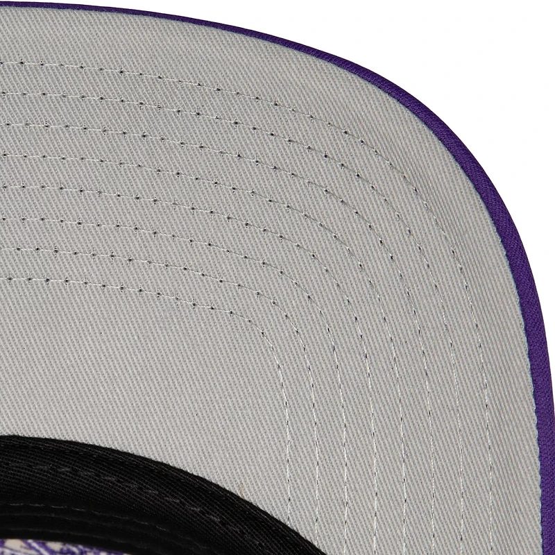 Mitchell  Ness Los Angeles Lakers Hardwood Classics Blocker Foam Front Trucker Snapback Hat