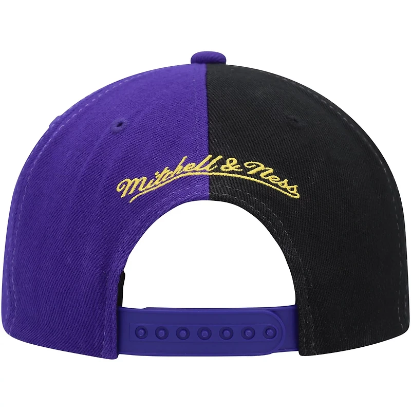 Mitchell  Ness Los Angeles Lakers Hardwood Classics Retroline Snapback Hat