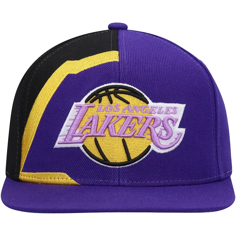 Mitchell  Ness Los Angeles Lakers Hardwood Classics Retroline Snapback Hat