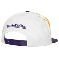 Mitchell  Ness Los Angeles Lakers Hot Fire Snapback Hat