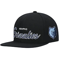 Mitchell  Ness Memphis Grizzlies Hardwood Classics Script 20 Snapback Hat