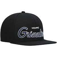 Mitchell  Ness Memphis Grizzlies Hardwood Classics Script 20 Snapback Hat