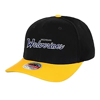 Mitchell  Ness Michigan Wolverines Team Script 20 Snapback Hat