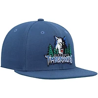 Mitchell  Ness Minnesota Timberwolves Hardwood Classics Team Ground 20 Snapback Hat