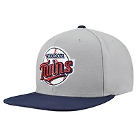 Mitchell  Ness Minnesota Twins Cooperstown Collection Basic Flip Snapback Hat