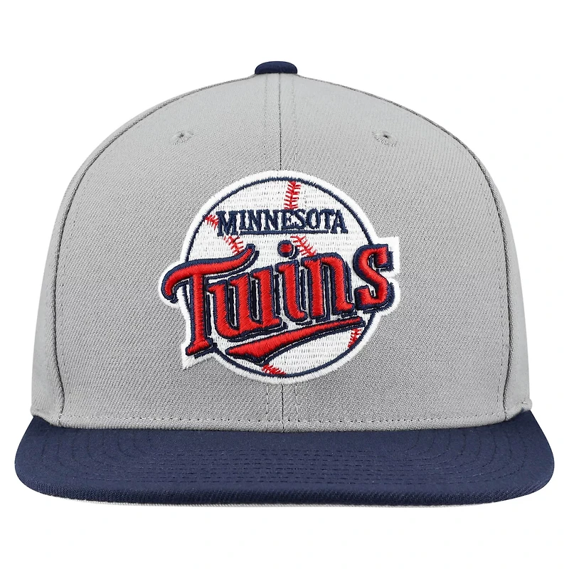 Mitchell  Ness Minnesota Twins Cooperstown Collection Basic Flip Snapback Hat