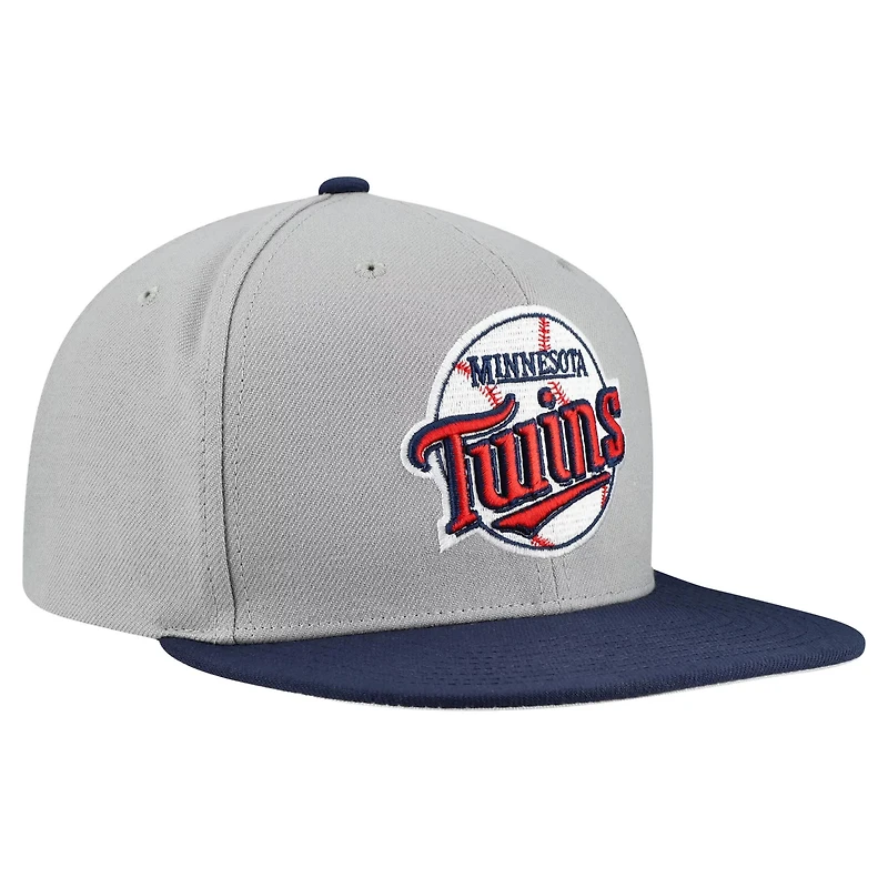 Mitchell  Ness Minnesota Twins Cooperstown Collection Basic Flip Snapback Hat