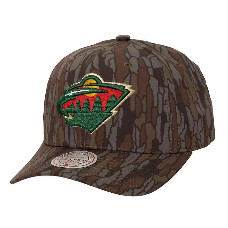 Mitchell Ness Minnesota Wild Hidden Pro Crown Adjustable Hat