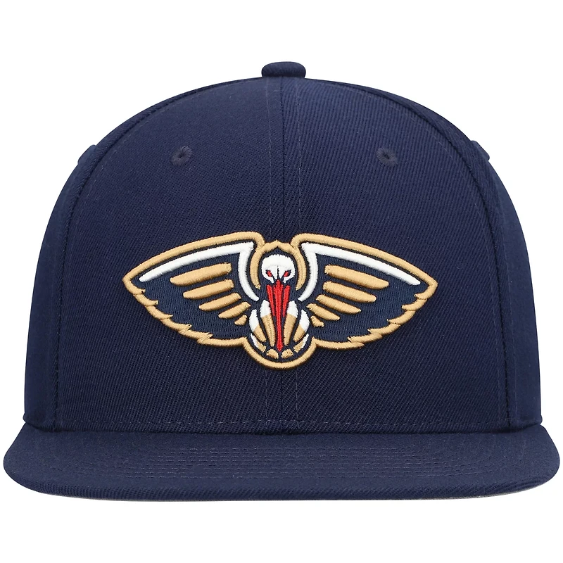 Mitchell Ness New Orleans Pelicans Ground 20 Snapback Hat