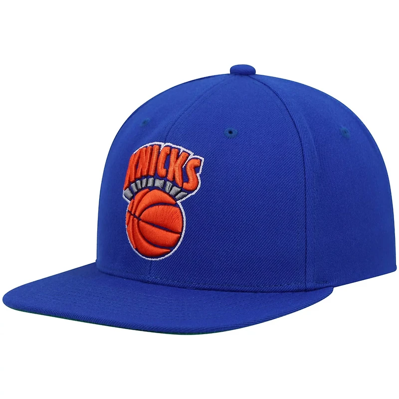 Mitchell Ness New York Knicks Hardwood Classics Team Ground 20 Snapback Hat