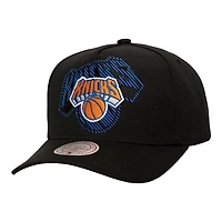 Mitchell  Ness New York Knicks Tilted Pro Pinch Adjustable Hat