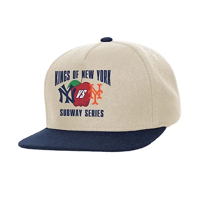 Mitchell Ness New York Yankees vs New York Mets Subway Series Matchup Pro Pinch Snapback