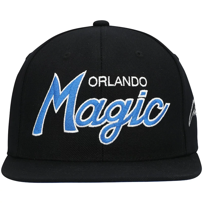 Mitchell  Ness Orlando Magic Hardwood Classics Script 20 Snapback Hat