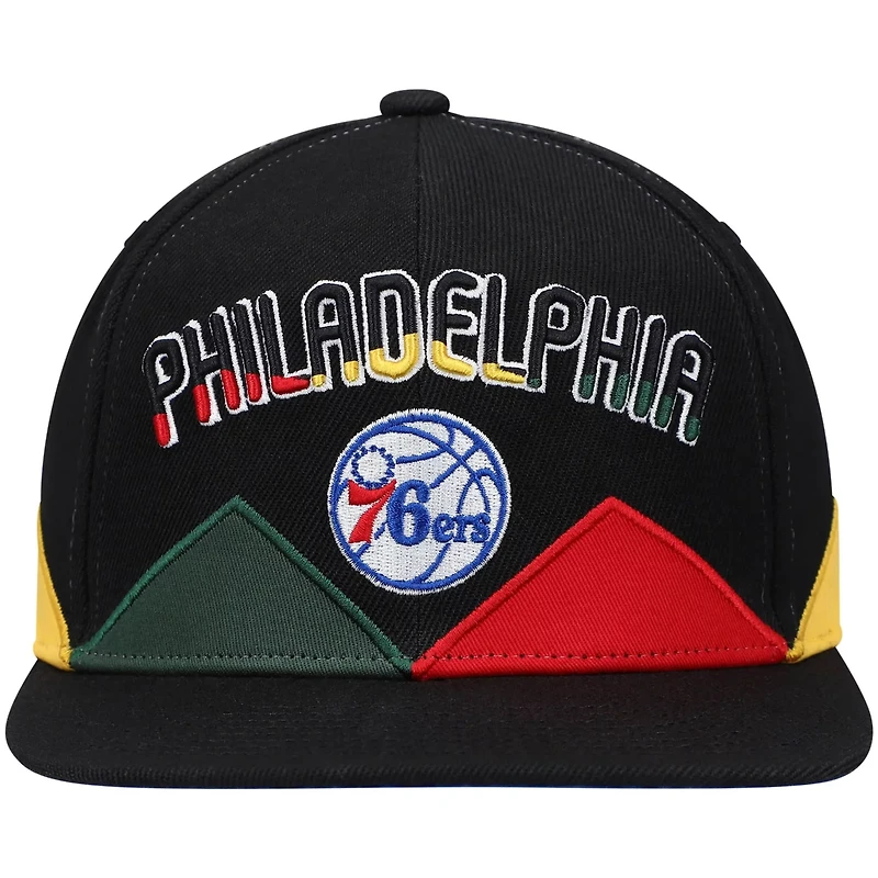 Mitchell  Ness Philadelphia 76ers History Month Snapback Hat