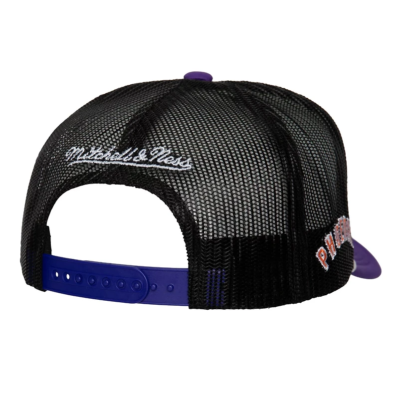 Mitchell  Ness Phoenix Suns Hardwood Classics Blocker Foam Front Trucker Snapback Hat