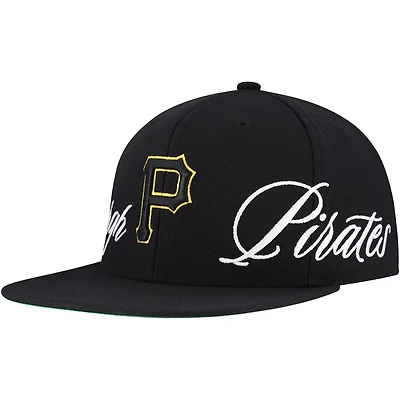 Mitchell Ness Pittsburgh Pirates Just Don x MLB Lux Script Snapback Hat