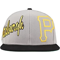 Mitchell  Ness Pittsburgh Pirates Knock Out Panel Snapback Hat